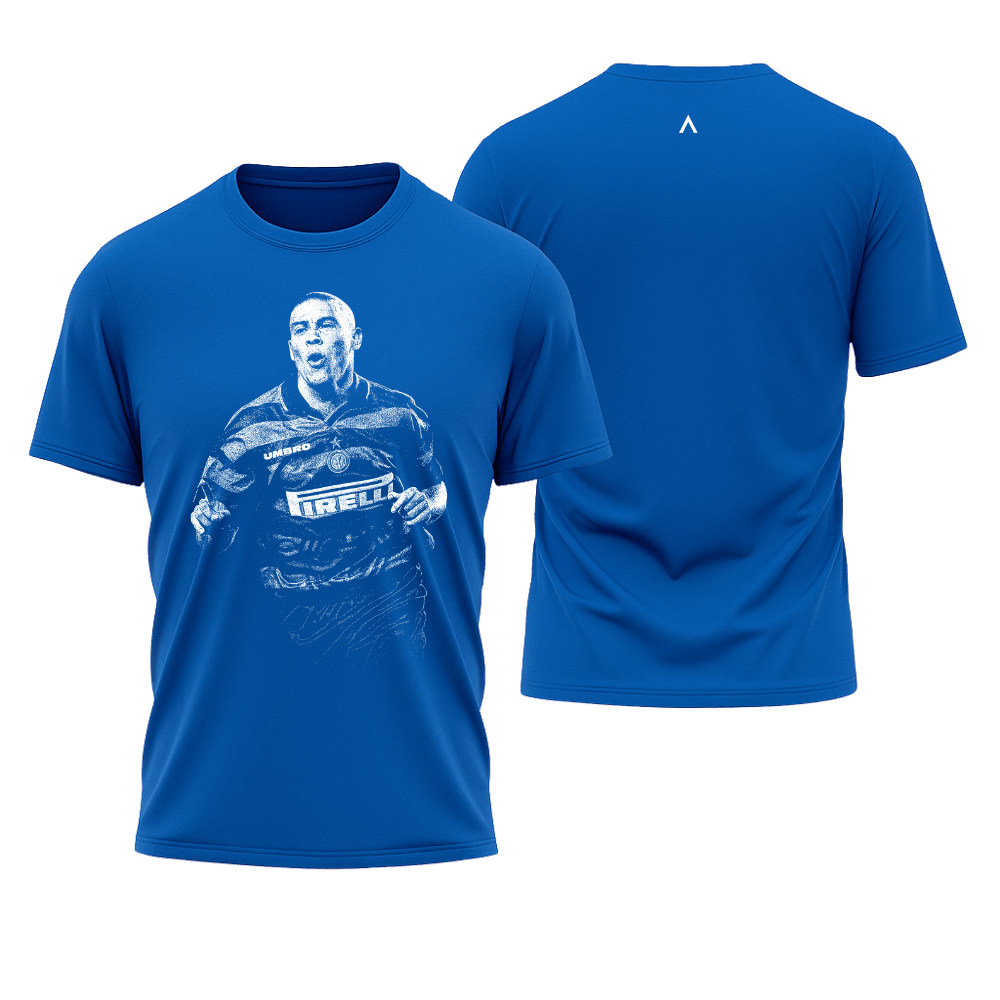 Camiseta All Sports Ronaldo Inter de Milao Masculina Azul Royal