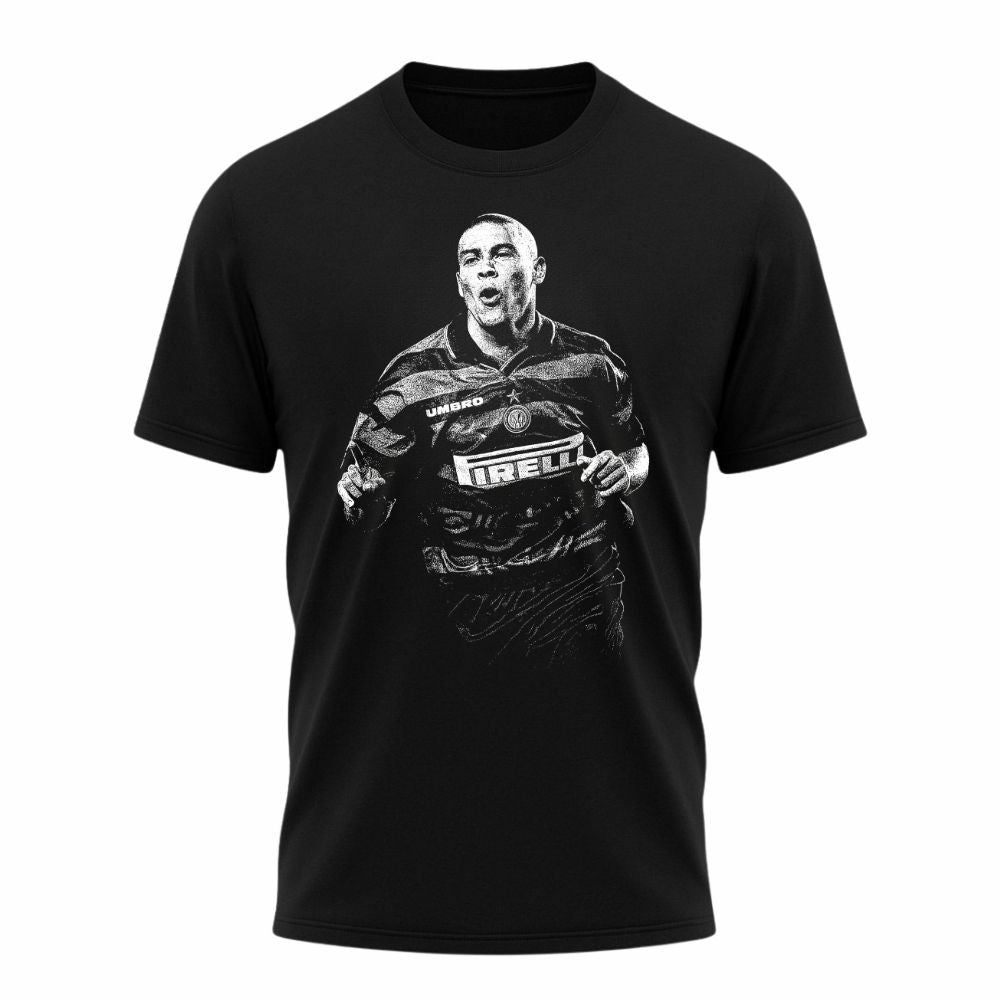 Camiseta All Sports Ronaldo Inter de Milao Masculina Preta