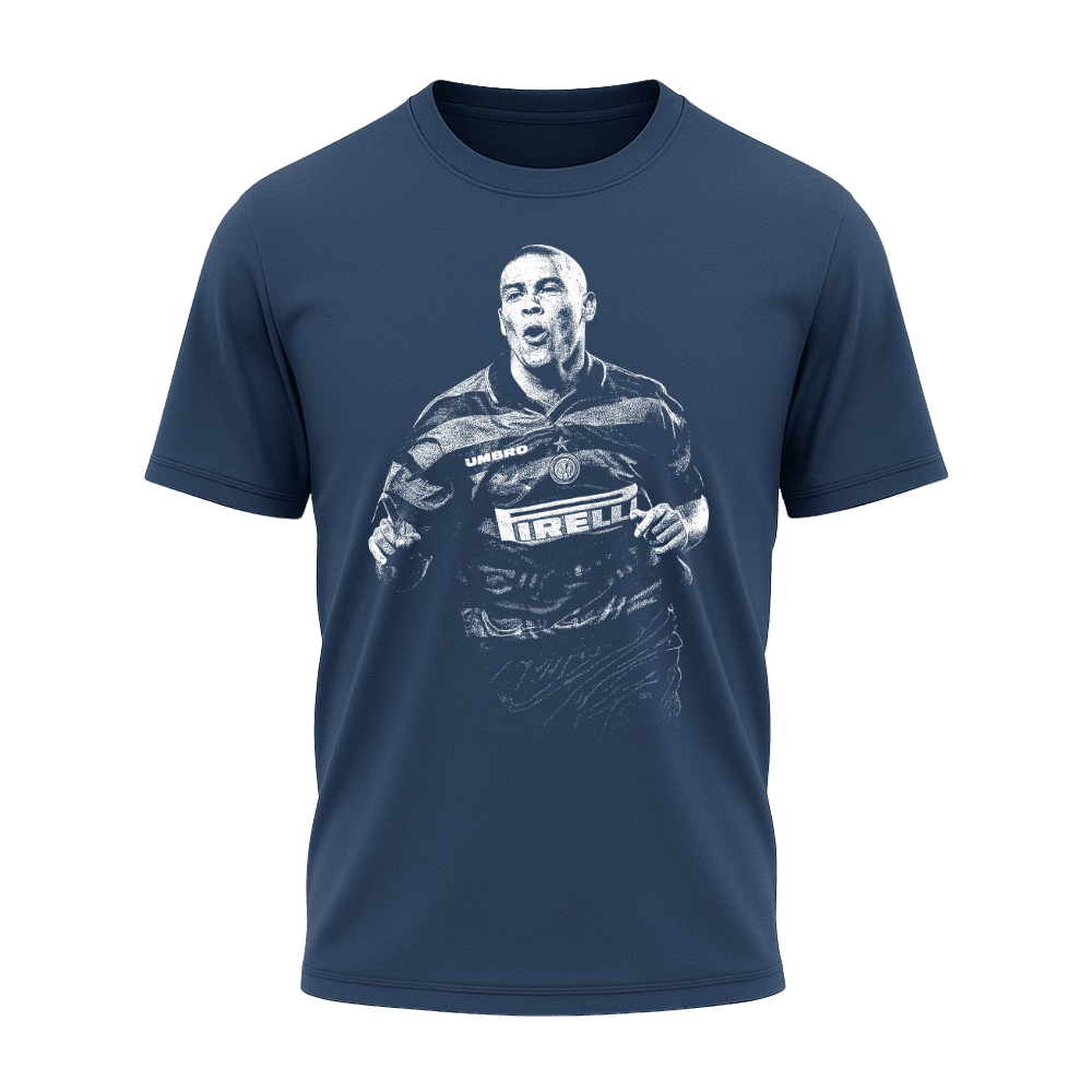 Camiseta All Sports Ronaldo Inter de Milao Masculina Azul Marinho