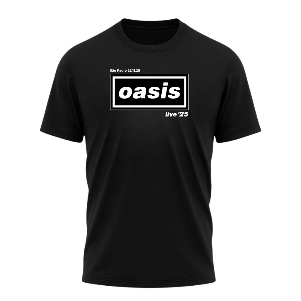 Camiseta All Sports Sounds Of The Game Oasis Live 25 Tour São Paulo 22.11.25 Preto