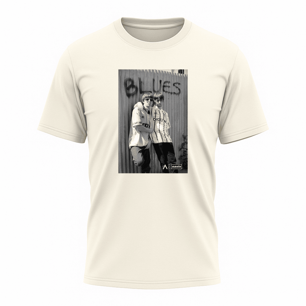 Camiseta All Sports Sounds Of The Game Oasis x Manchester City Liam e Noel Gallagher Off White
