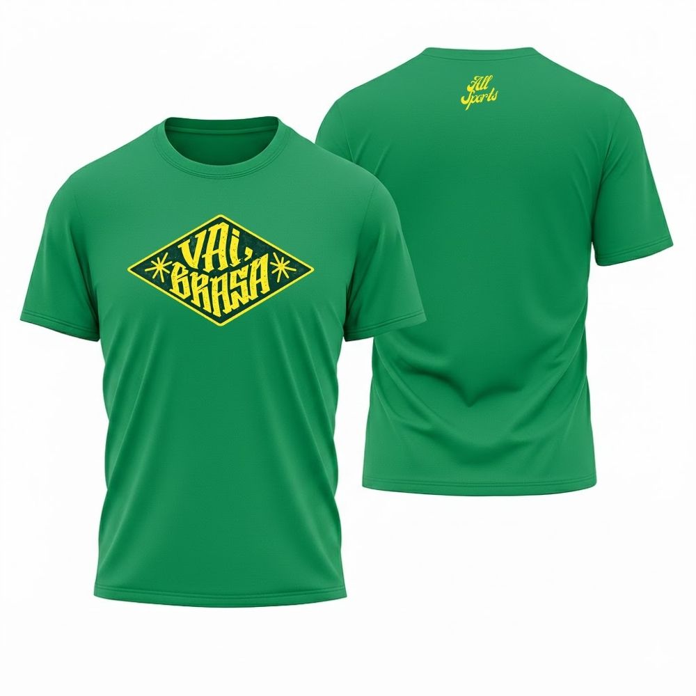 Camiseta All Sports Vai Brasil I Copa do Mundo 2026 Masculino