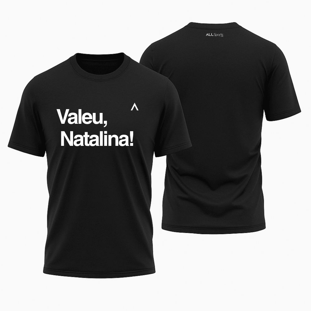 Camiseta All Sports Valeu Natalina Masculina Preta Natal
