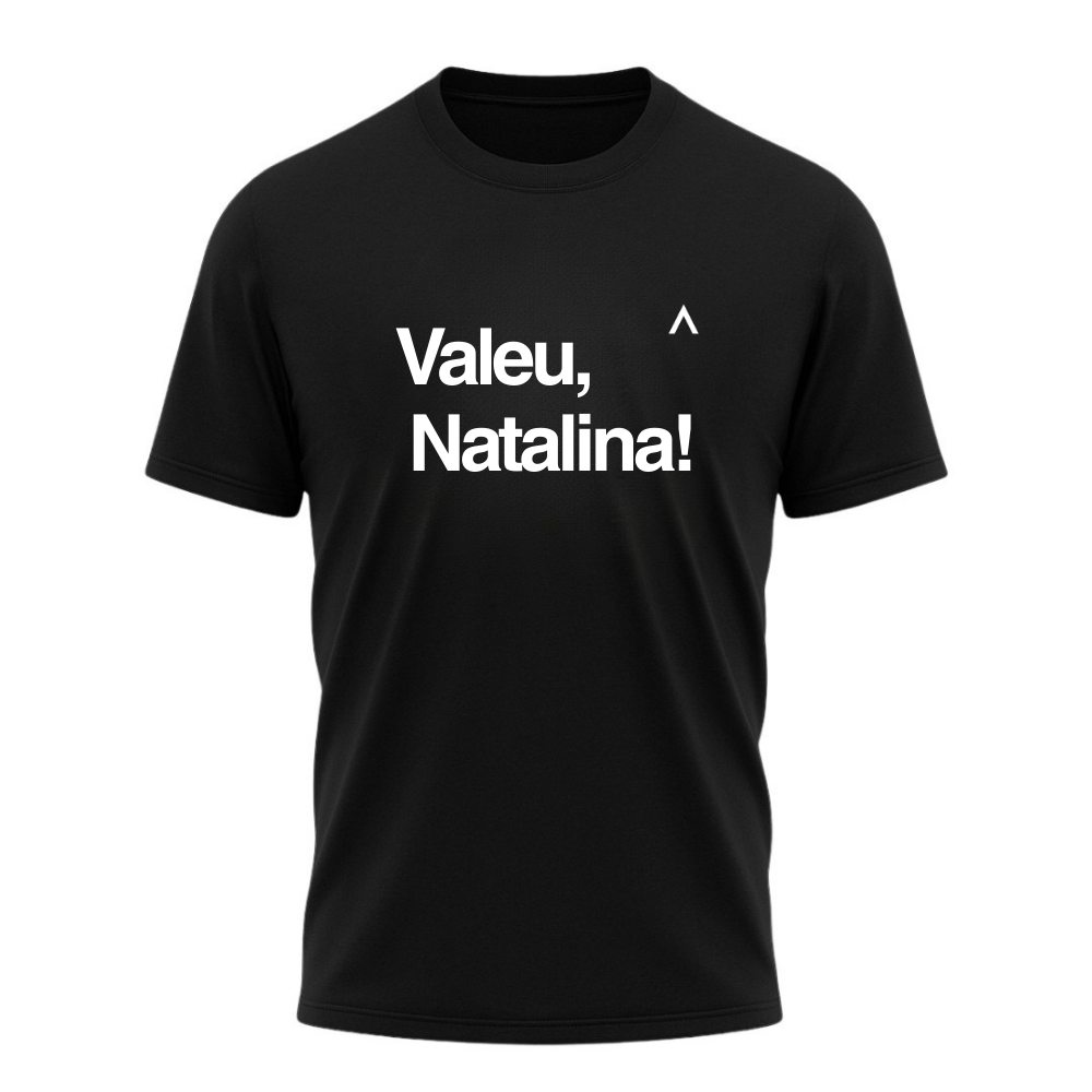 Camiseta All Sports Valeu Natalina Masculina Preta Natal