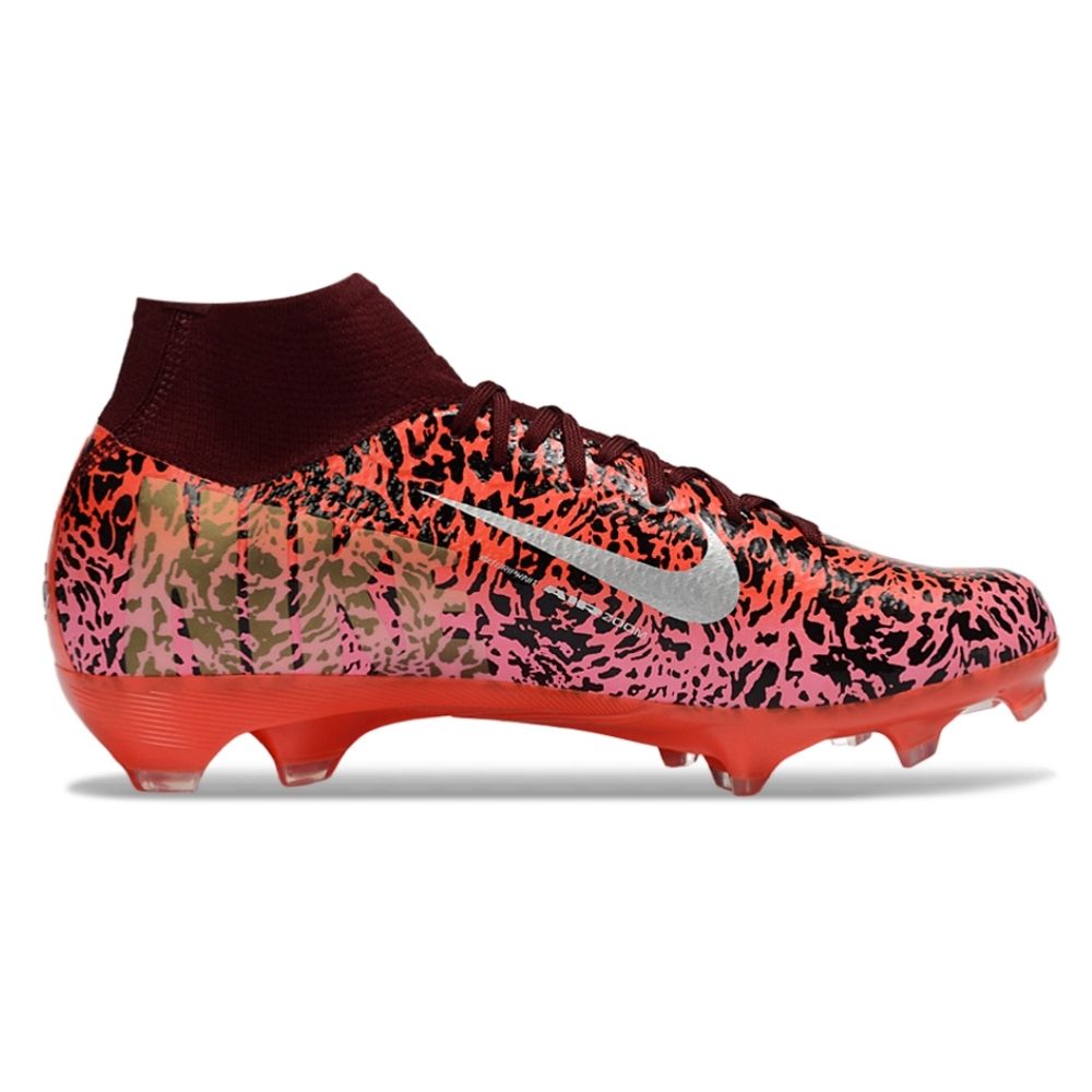Chuteira de Campo Air Zoom Mercurial Vapor 15 Elite FG High Top Vermelho