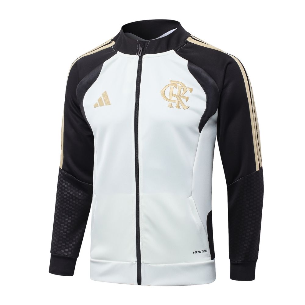 Conjunto Agasalho Flamengo Jaqueta e Calça Bege e Marrom 2026