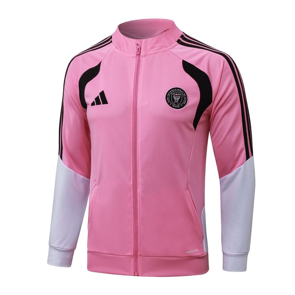 Conjunto Agasalho Inter de Miami Jaqueta e Calça Rosa e Preta 2026