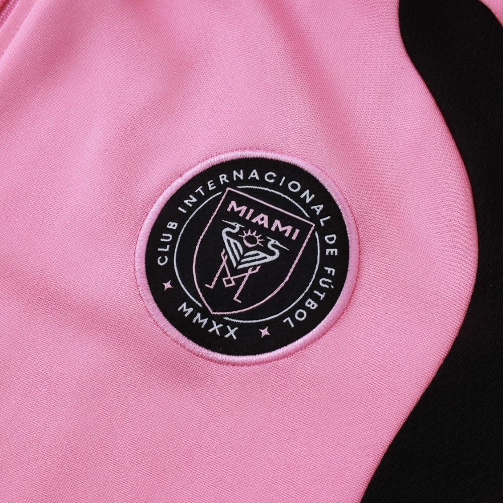Conjunto Agasalho Inter de Miami Jaqueta e Calça Rosa e Preta 2026