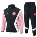 Conjunto Agasalho Paris Saint Germain Jaqueta e Calça Preto e Salmão 2026
