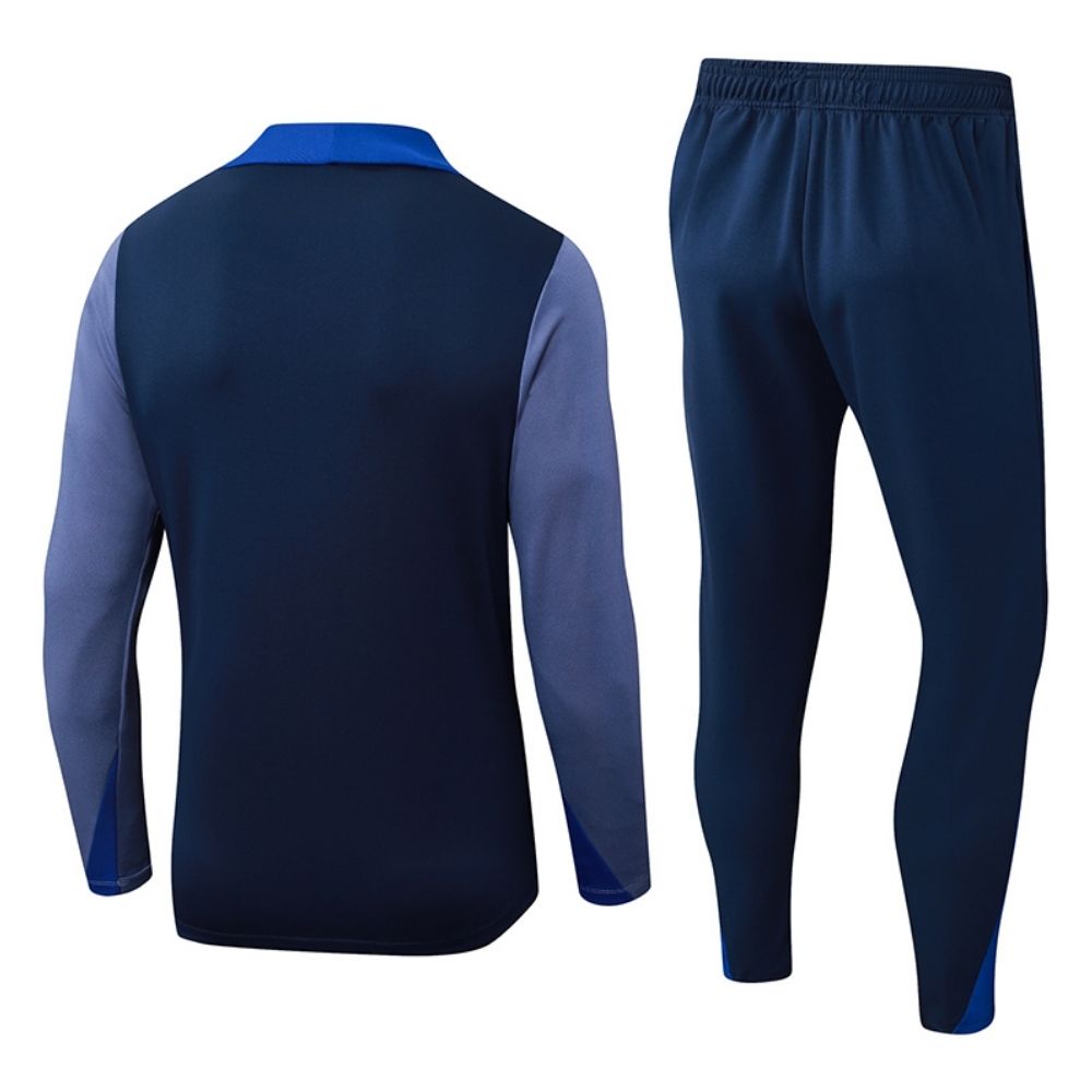 Conjunto Agasalho Paris Saint Germain Jaqueta e Calça Azul e Cinza 2026