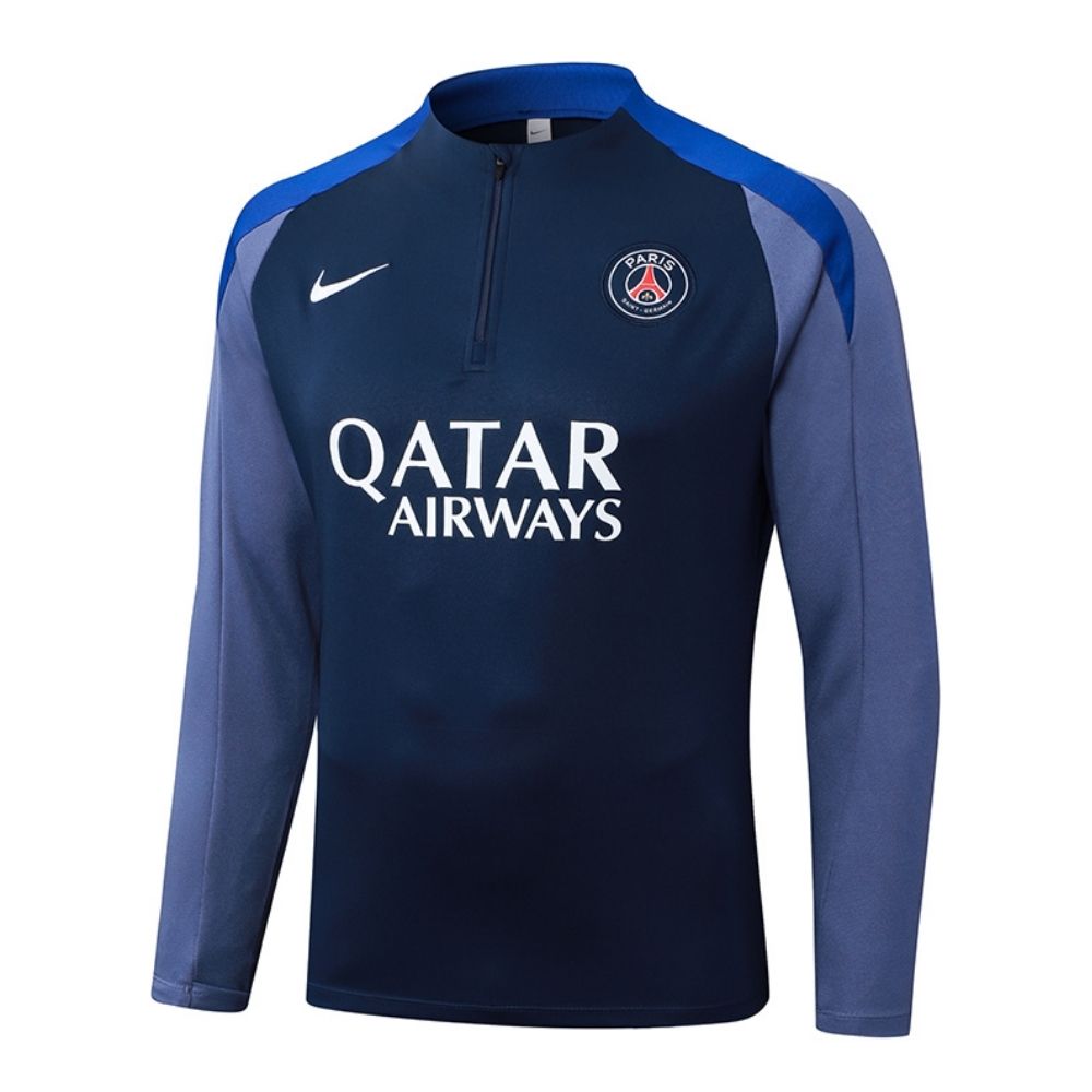 Conjunto Agasalho Paris Saint Germain Jaqueta e Calça Azul e Cinza 2026