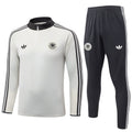 Conjunto Agasalho Seleção Alemanha Jaqueta e Calça Branco e Preto 2026
