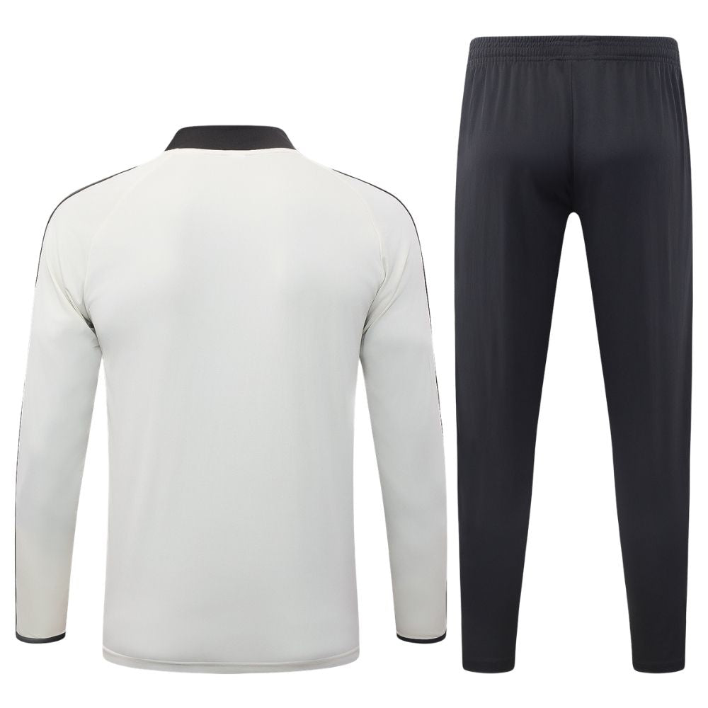 Conjunto Agasalho Seleção Alemanha Jaqueta e Calça Branco e Preto 2026