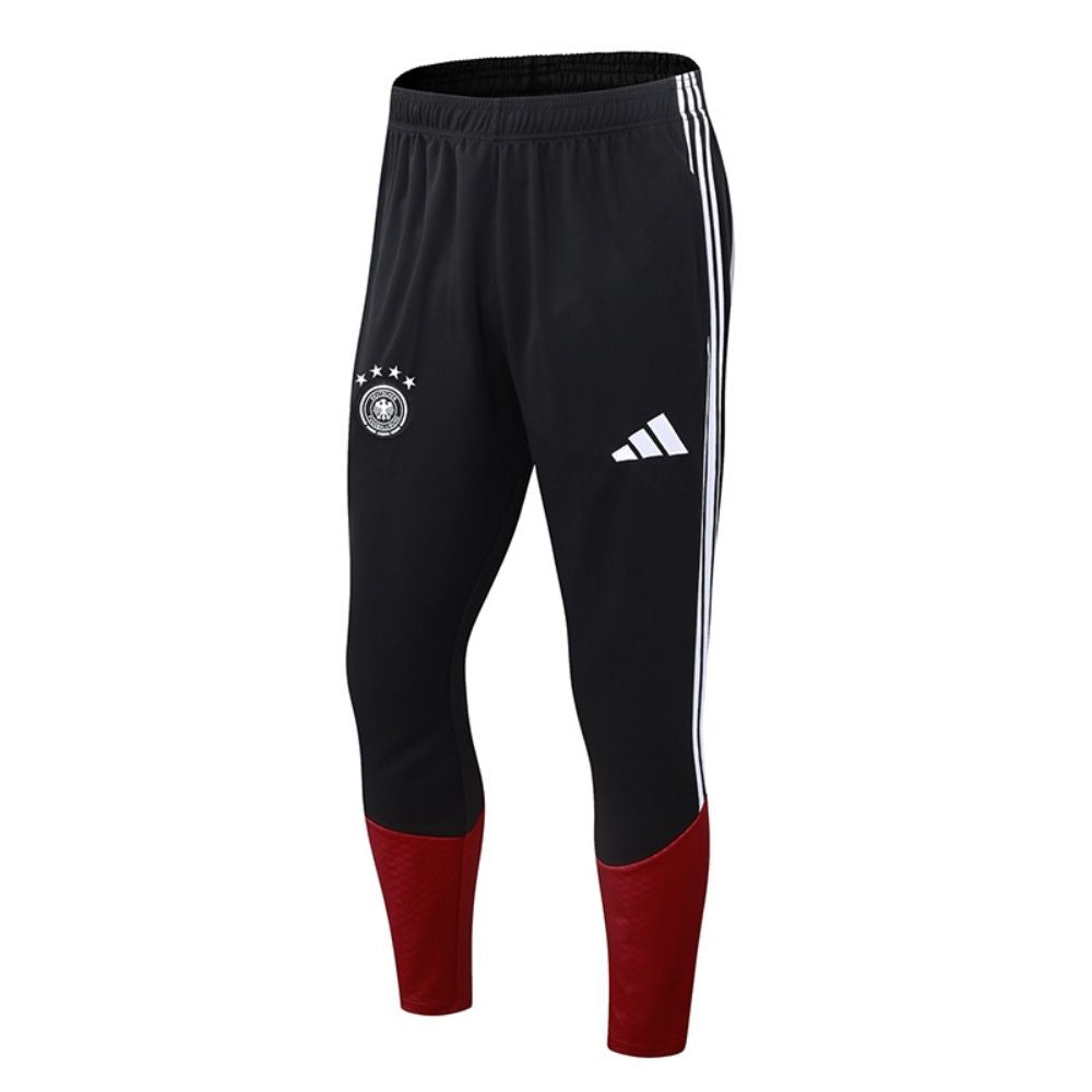 Conjunto Agasalho Seleção Alemanha Jaqueta e Calça Preto e Vermelho 2026