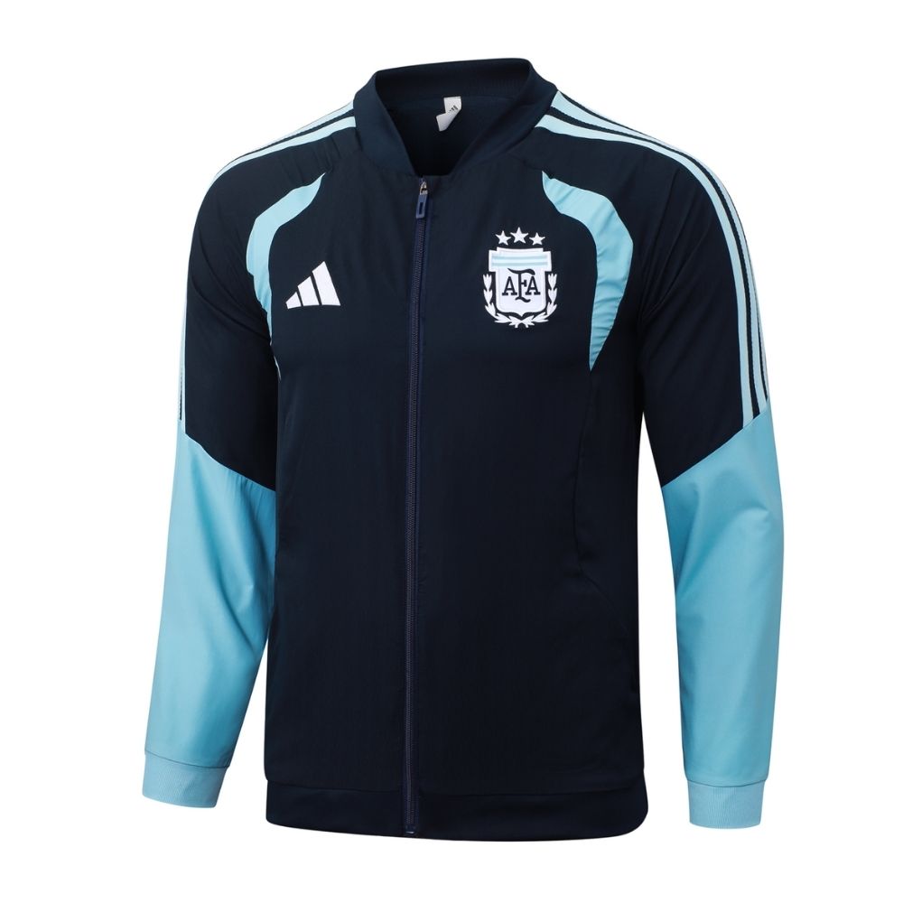 Conjunto Agasalho Seleção Argentina Jaqueta e Calça Azul Escuro 2026