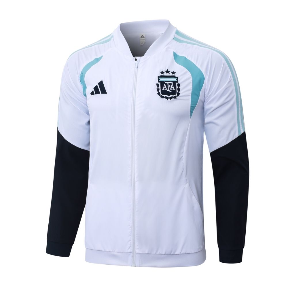Conjunto Agasalho Seleção Argentina Jaqueta e Calça Branco 2026