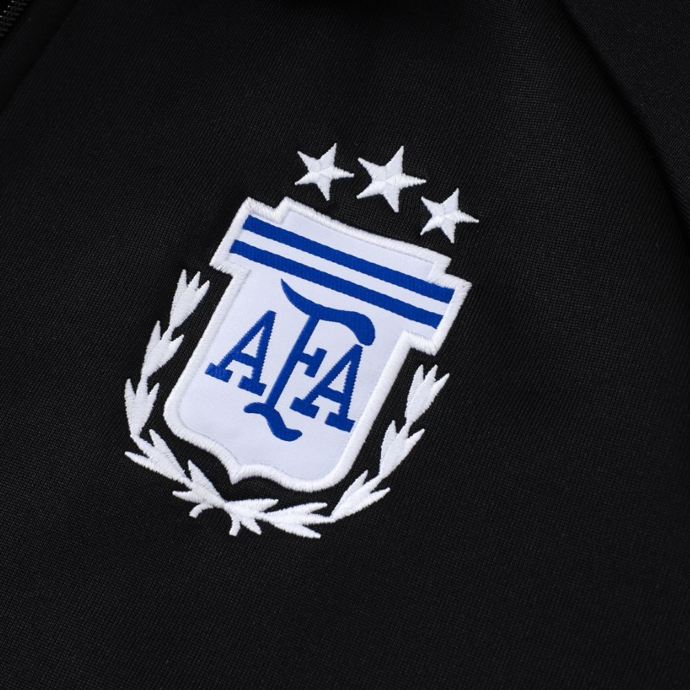 Conjunto Agasalho Seleção Argentina Jaqueta e Calça Preta 2026