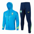 Conjunto Agasalho Seleção Brasil Jaqueta com Touca e Calça Azul 2026