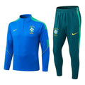 Conjunto Agasalho Seleção Brasil Jaqueta  e Calça Azul e Verde 2026