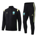 Conjunto Agasalho Seleção Brasileira Jaqueta e Calça Preto e Amarelo 2026