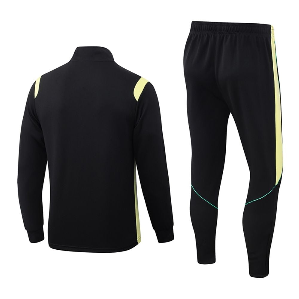 Conjunto Agasalho Seleção Brasileira Jaqueta e Calça Preto e Amarelo 2026