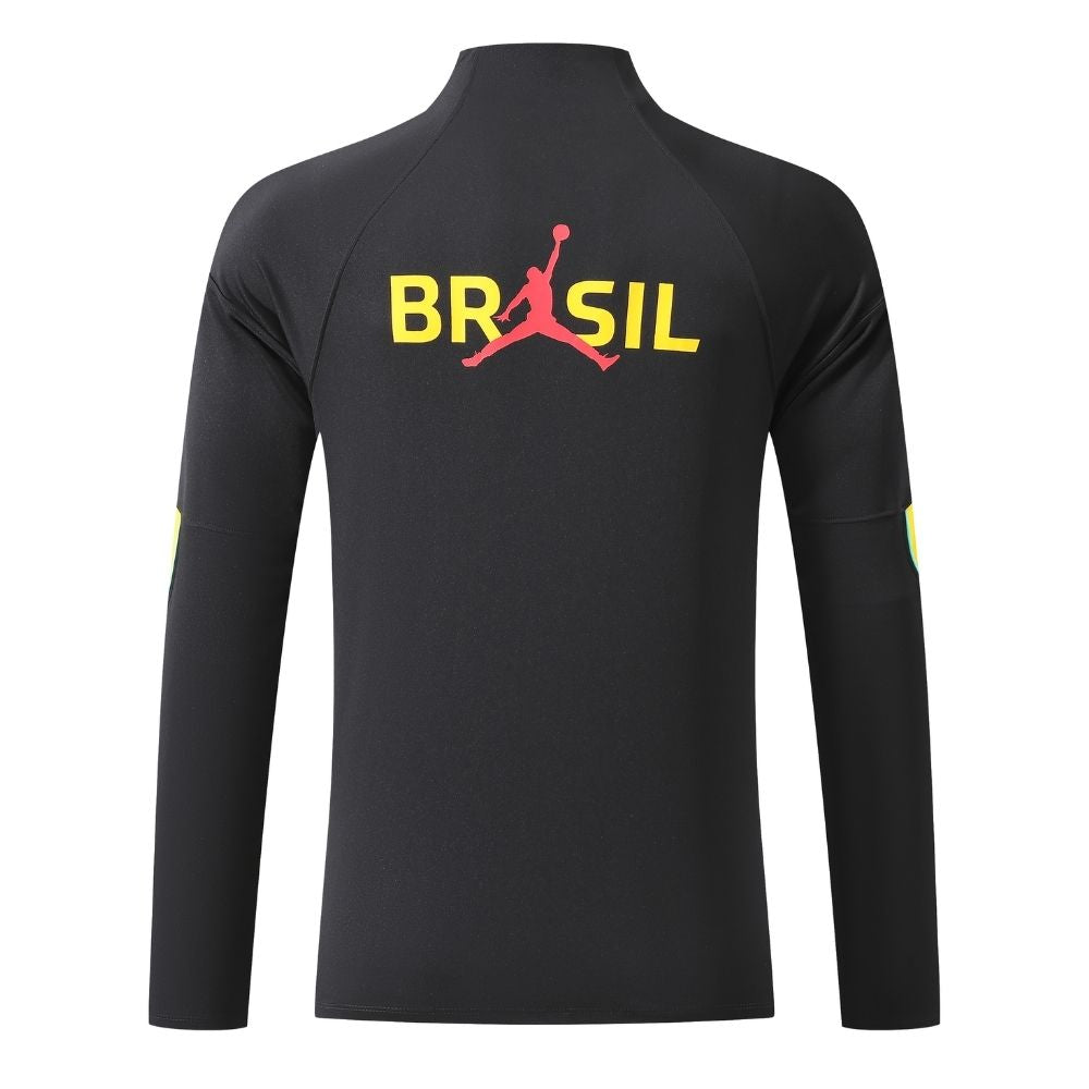 Conjunto Agasalho Seleção Brasileira Jaqueta e Calça Preta 2026