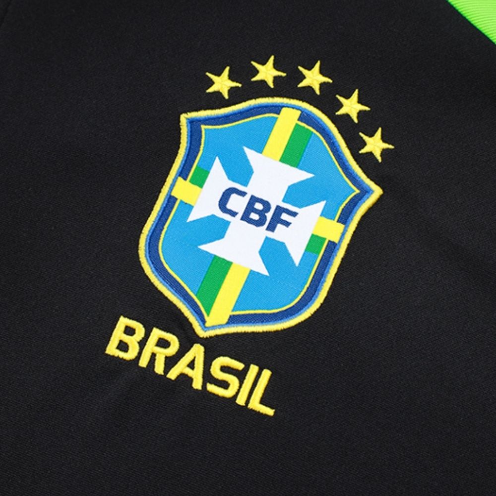 Conjunto Agasalho Seleção Brasileira Jaqueta e Calça Preto 2026