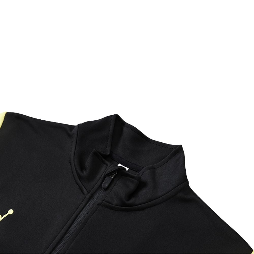 Conjunto Agasalho Seleção Brasileira Jaqueta e Calça Preto e Amarelo 2026