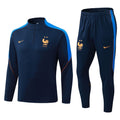 Conjunto Agasalho Seleção França Jaqueta e Calça Azul Escuro 2026