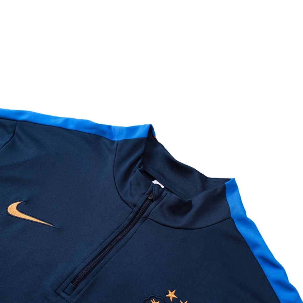Conjunto Agasalho Seleção França Jaqueta e Calça Azul Escuro 2026
