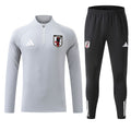 Conjunto Agasalho Seleção Japão Jaqueta e Calça Cinza Claro 2026
