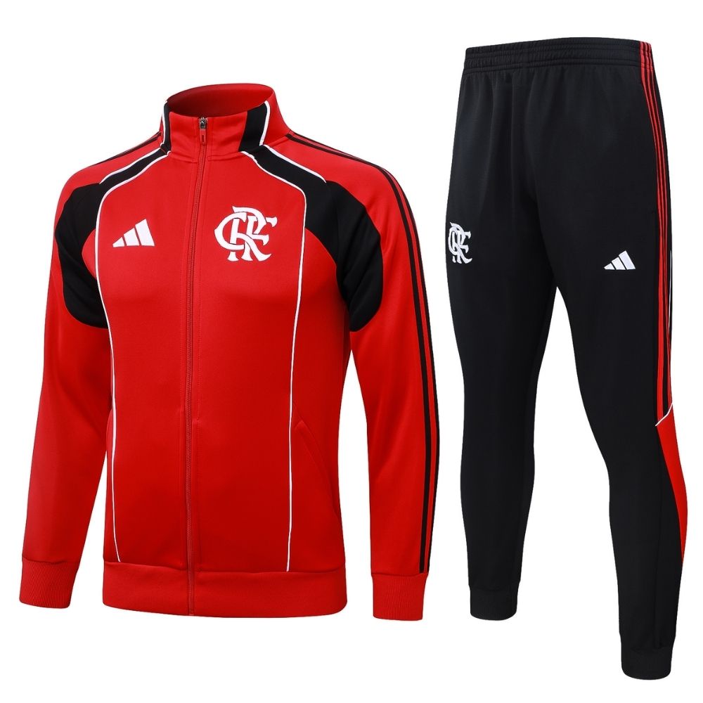 Conjunto Agasalho do Flamengo Jaqueta e Calça Vermelho 2026