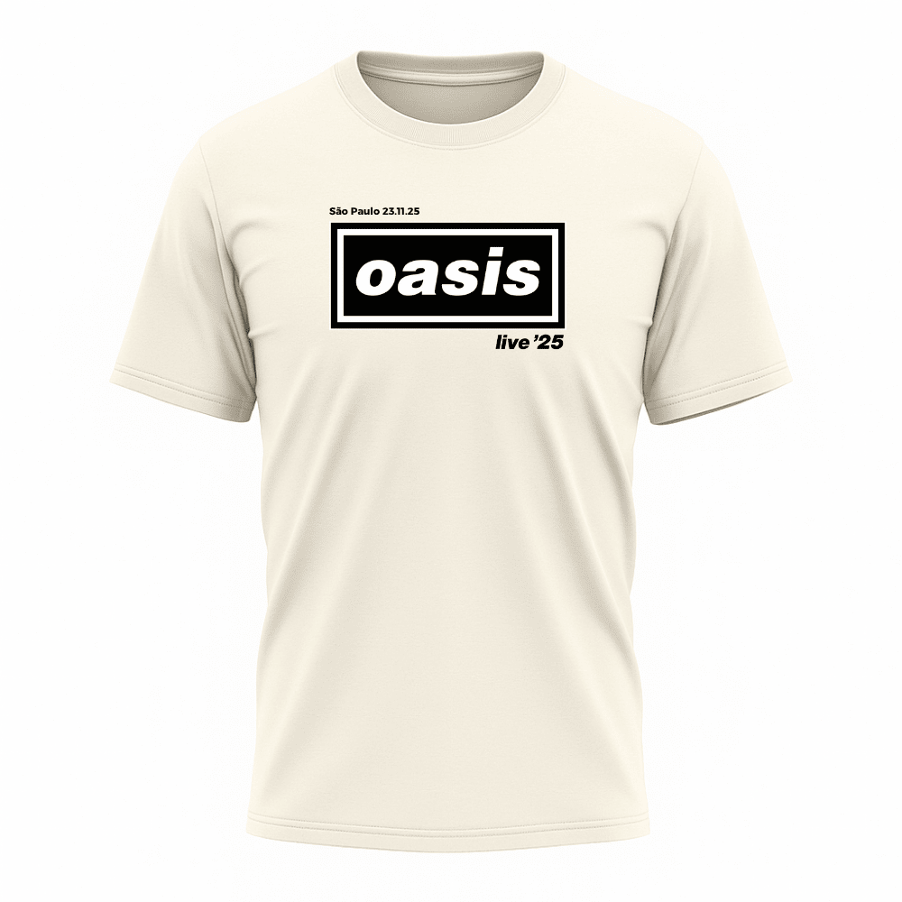 Camiseta All Sports Sounds Of The Game Oasis Live 25 Tour São Paulo 22.11.25 Off White