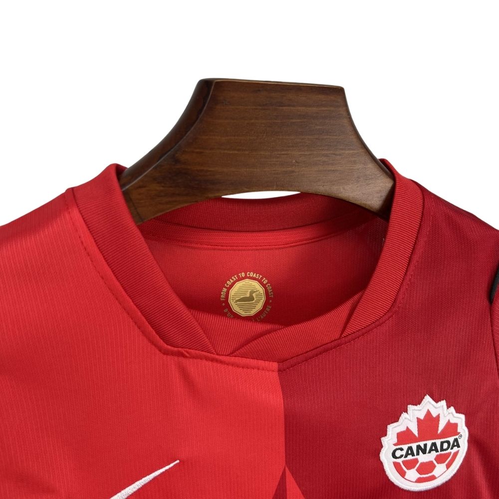 Kit Conjunto Infantil Canadá Copa do Mundo 2026 Vermelho