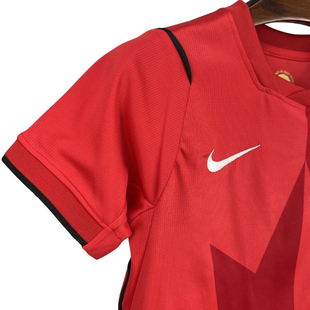 Kit Conjunto Infantil Canadá Copa do Mundo 2026 Vermelho