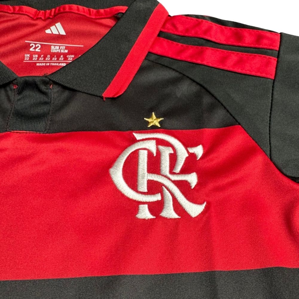 Kit Conjunto Infantil Flamengo Home 26/27 Listrado