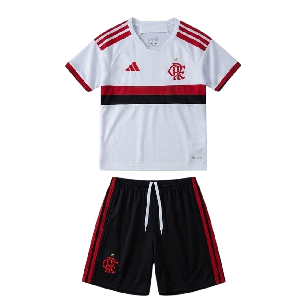 Kit Conjunto Infantil Flamengo II 2026/2027 Branco