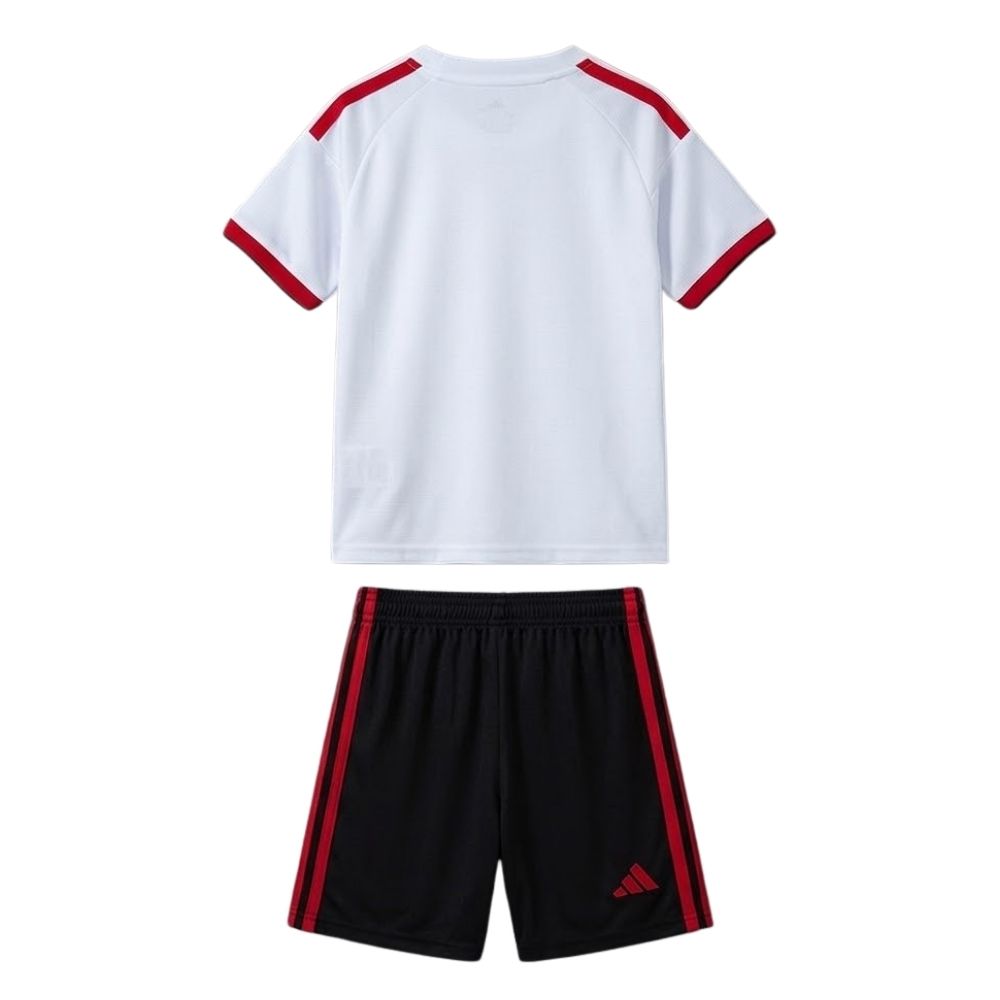 Kit Conjunto Infantil Flamengo II 2026/2027 Branco