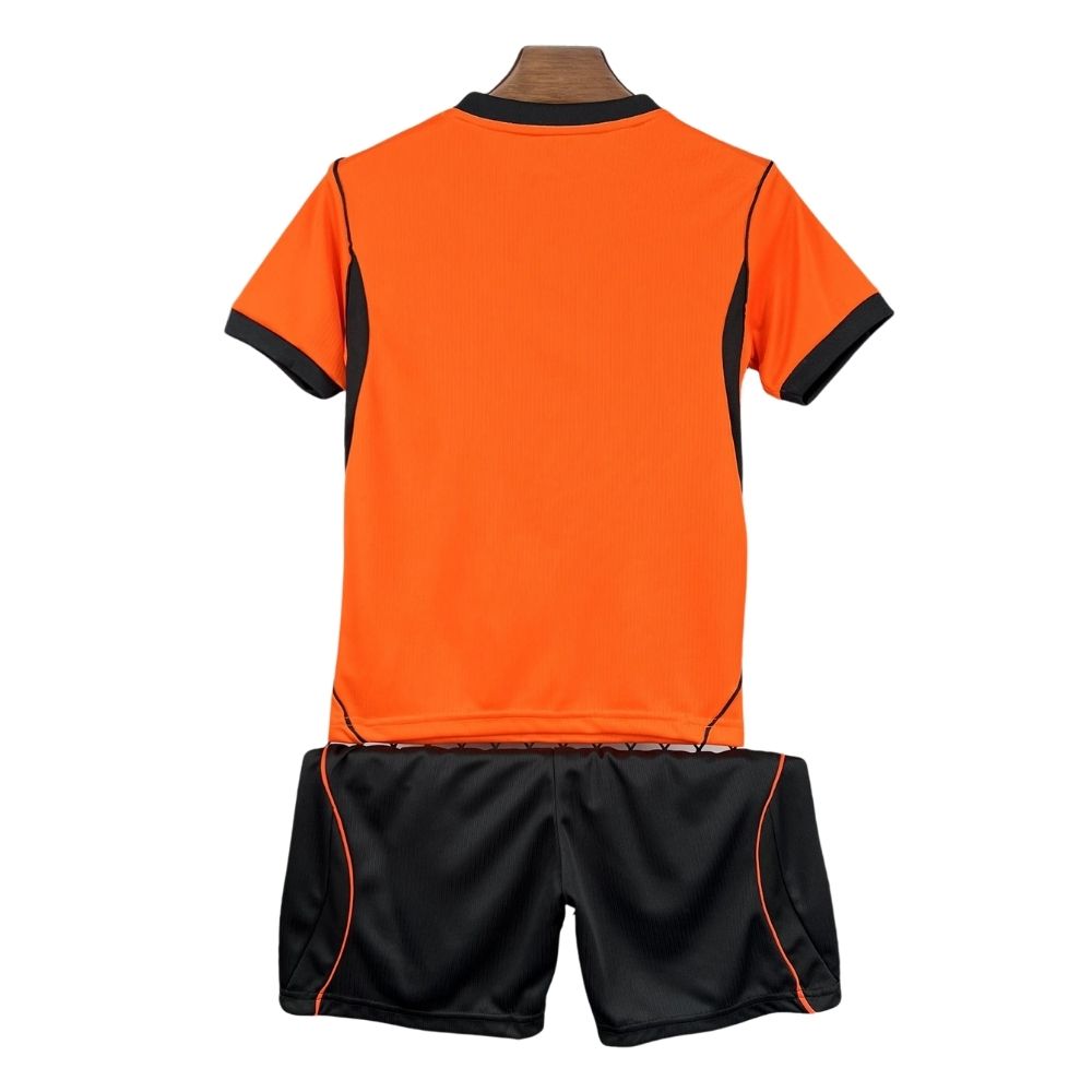 Kit Conjunto Infantil Holanda Home Copa do Mundo 2026 Laranja