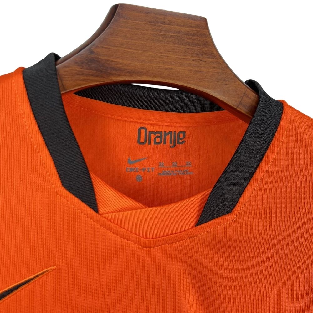 Kit Conjunto Infantil Holanda Home Copa do Mundo 2026 Laranja