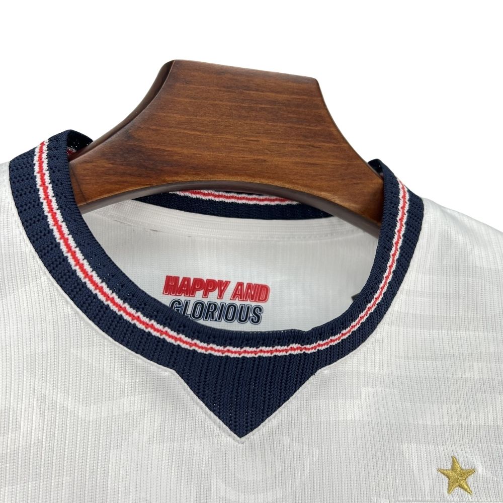Kit Conjunto Infantil Inglaterra Home Copa do Mundo 2026 Branco