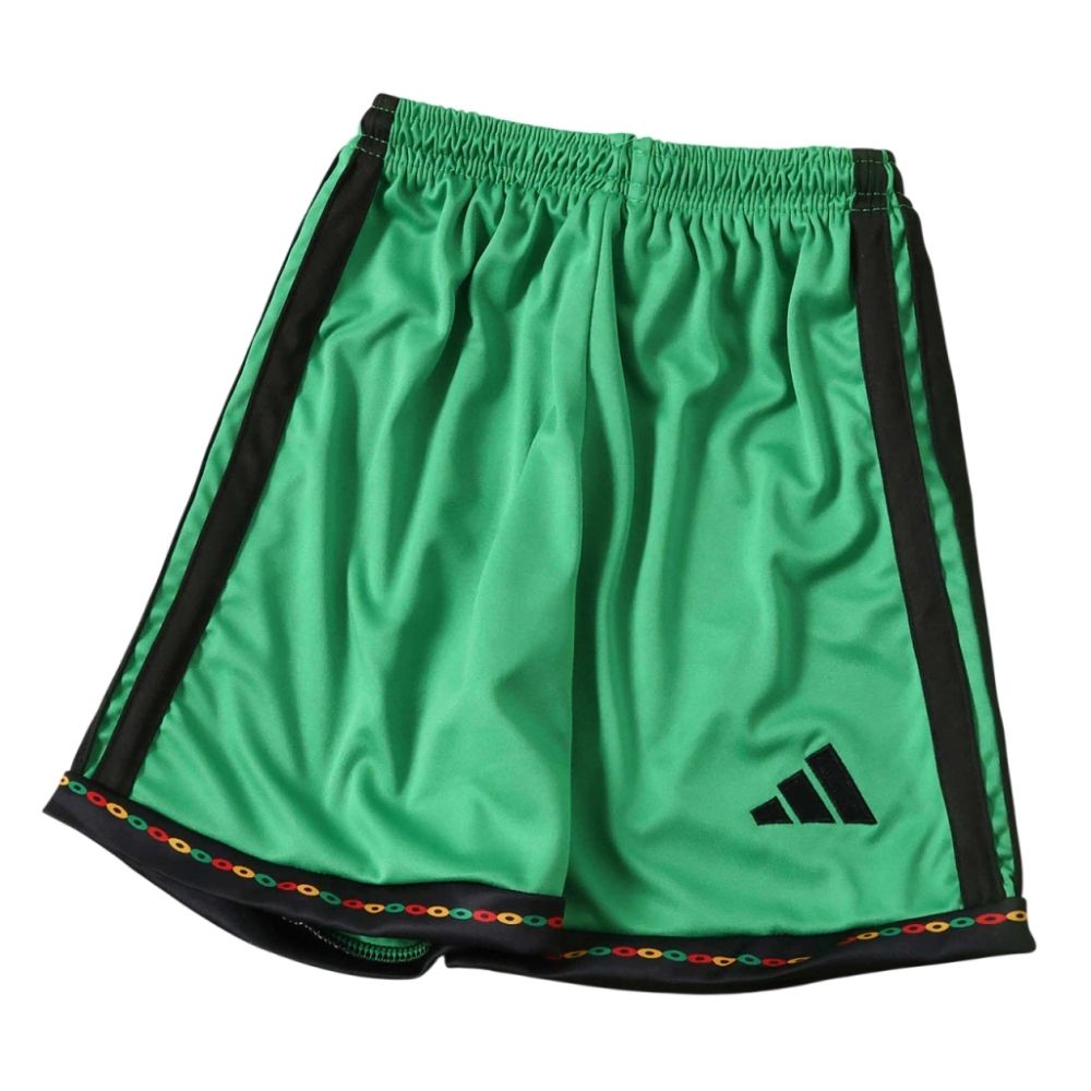 Kit Conjunto Infantil Jamaica Home Copa do Mundo 2026 Amarela e Verde