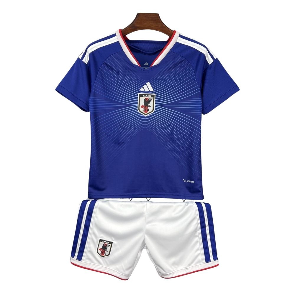 Kit Conjunto Infantil Japão Home Copa do Mundo 2026 Azul