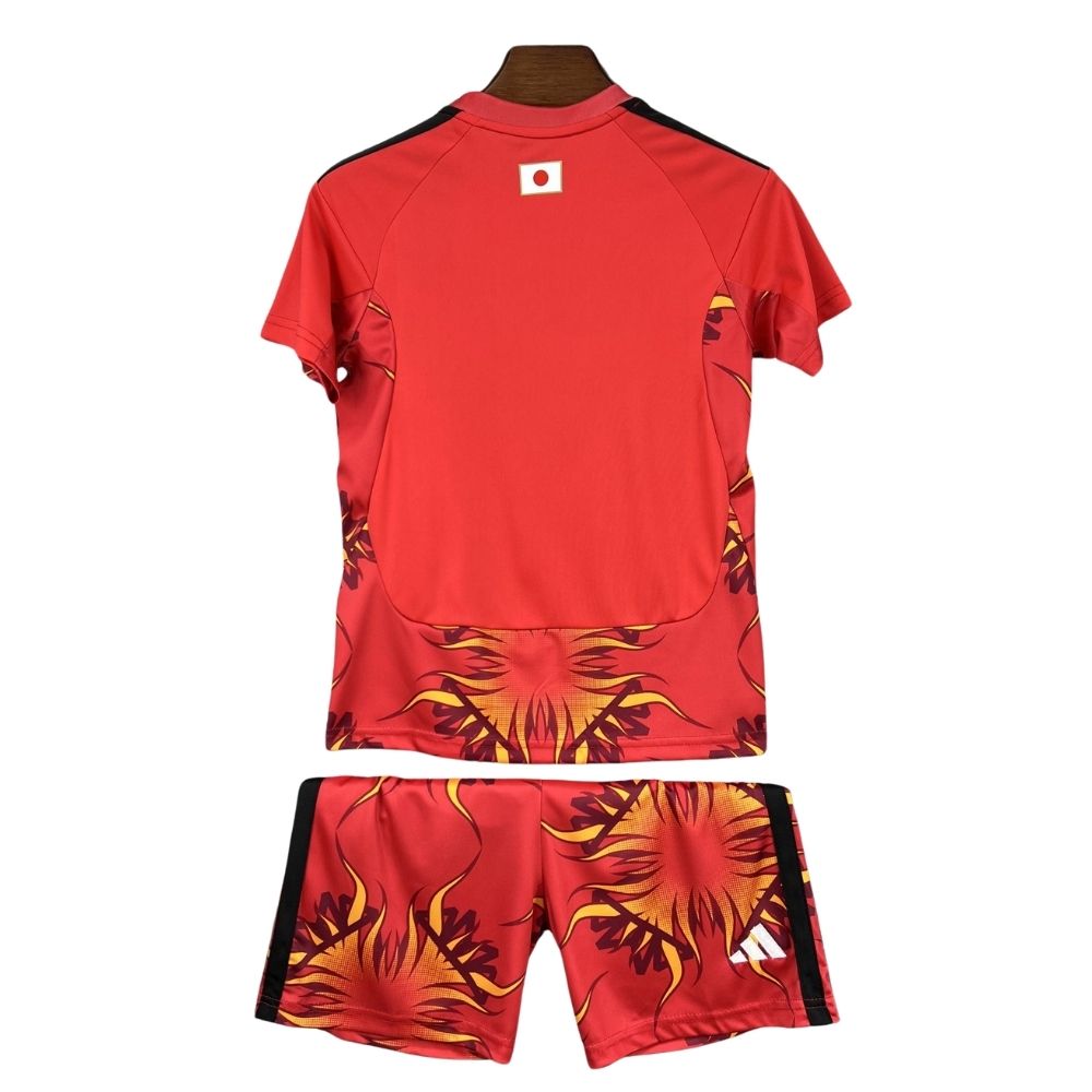 Kit Conjunto Infantil Japão Goleiro Copa do Mundo 2026 Vermelho