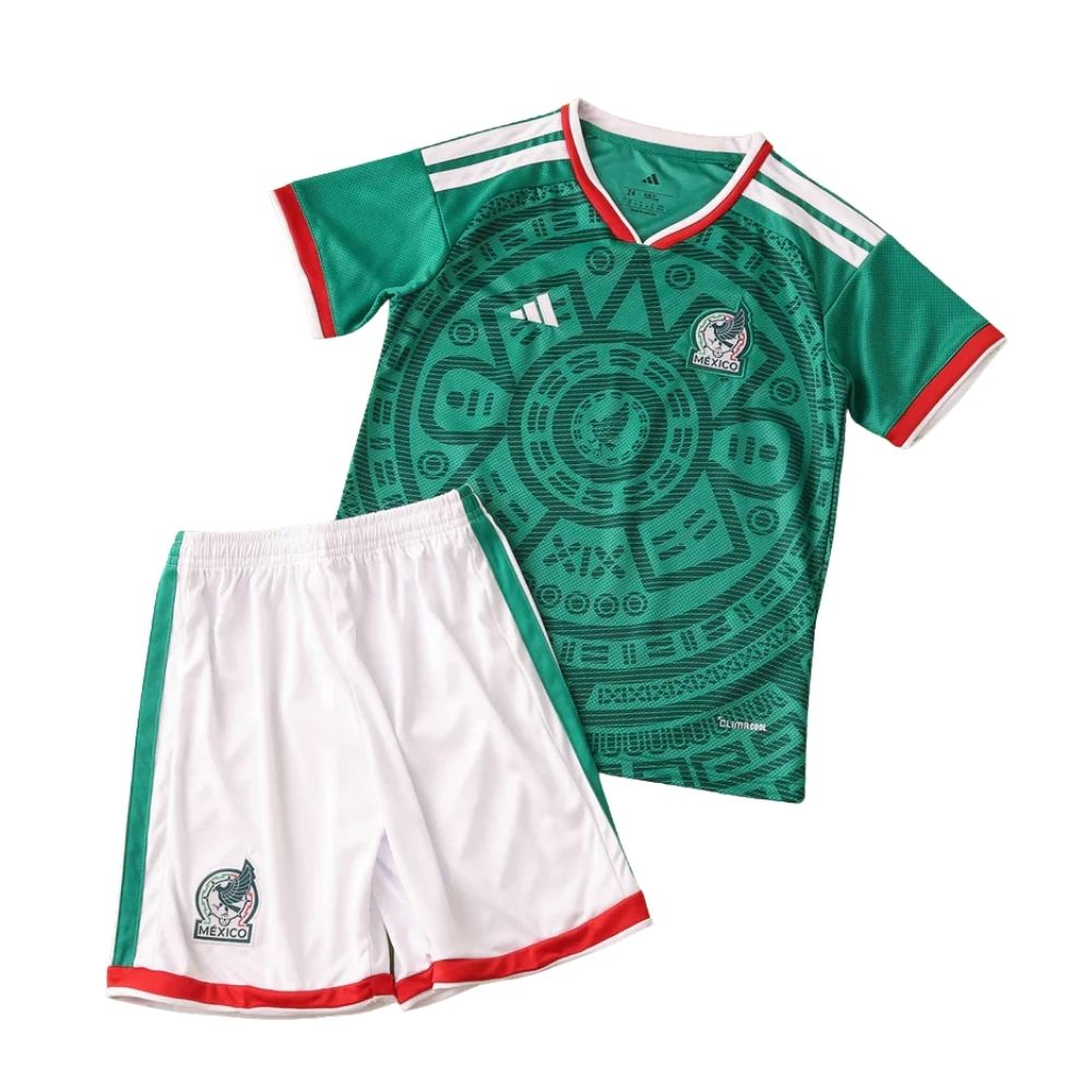 Kit Conjunto Infantil México I Copa do Mundo 2026 Verde