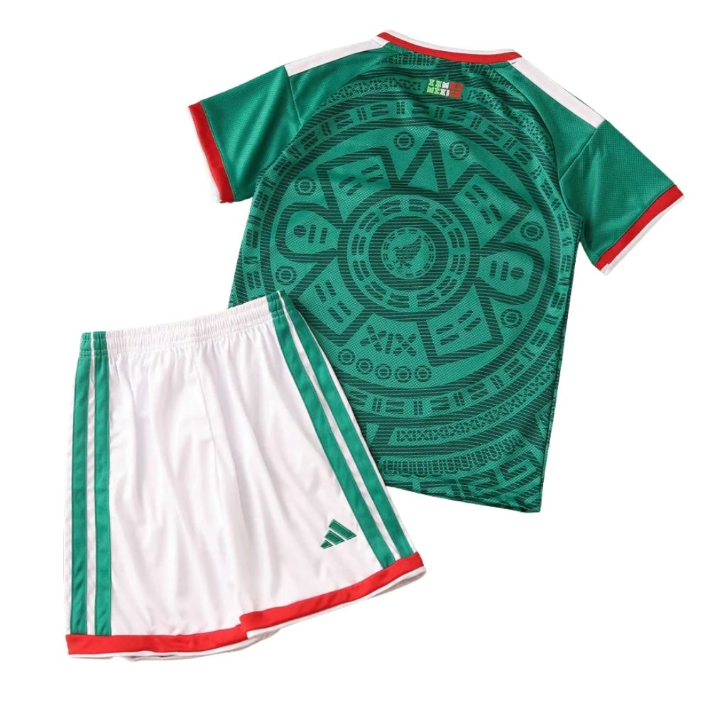 Kit Conjunto Infantil México I Copa do Mundo 2026 Verde
