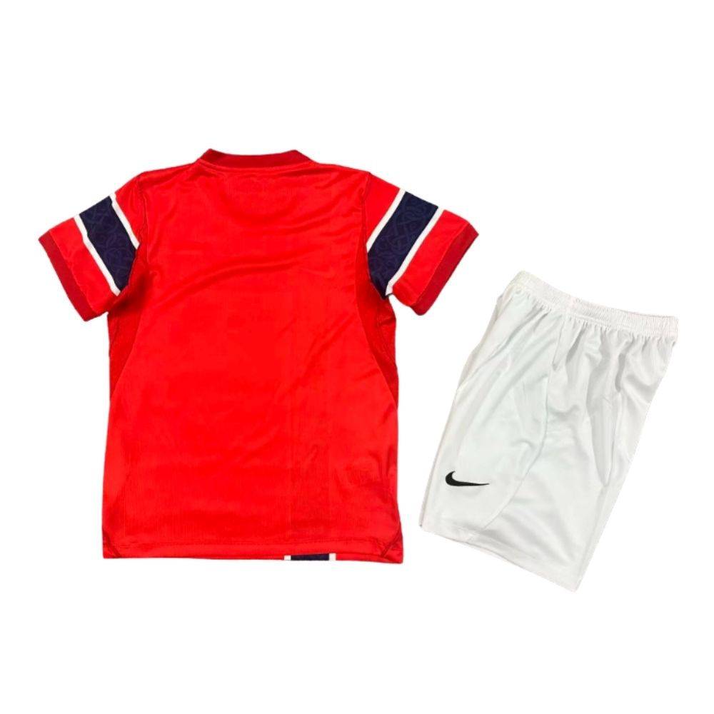 Kit Conjunto Infantil Noruega I Copa do Mundo 2026 Vermelho