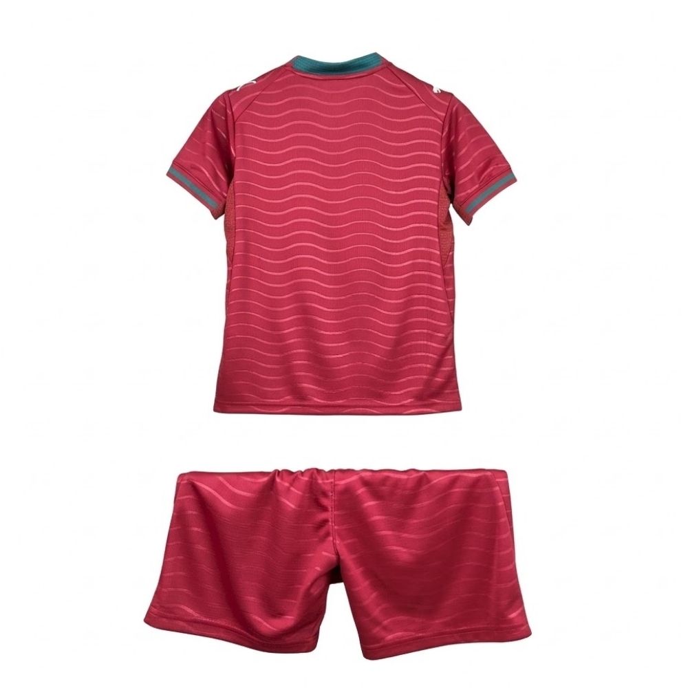 Kit Conjunto Infantil Portugal Home Copa do Mundo 2026 Vermelho